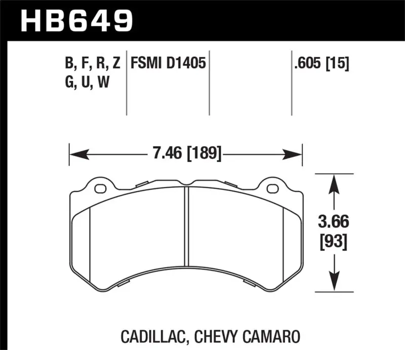 Hawk Performance Ceramic Street Brake Pads 1