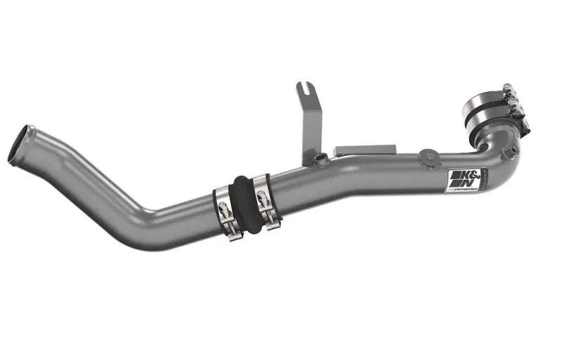 K&N 22-24 Honda Civic 1.5L L4 Aluminum Charge Pipe Kit - Gunmetal Gray 1