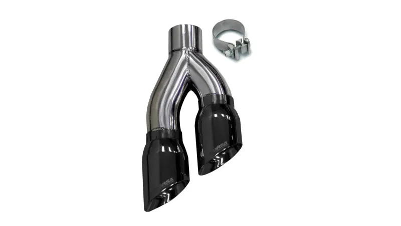 Corsa Universal Stainless Steel Exhaust Single Side Exit W/ 4In Black Pvd Pro-Series Tip 1