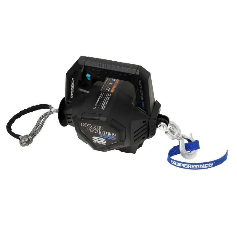 Superwinch Hand Hauler 1000 Winch 24 Vdc 1000 Lbs Line Pull Soft Shackle Rope End Safely 1