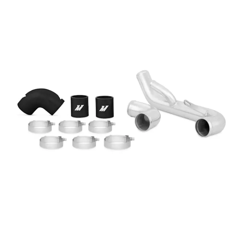 Mishimoto 08+ Mitsubishi Lancer Evolution X Black Lower Intercooler Pipe Kit 1
