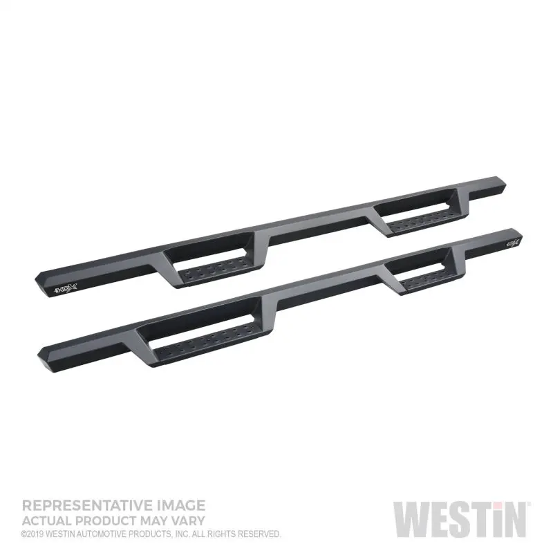 Westin 19-20 Chevrolet Silverado / Gmc Sierra 1500 Double Cab Hdx Drop Nerf Step Bars - Textured Blk 1
