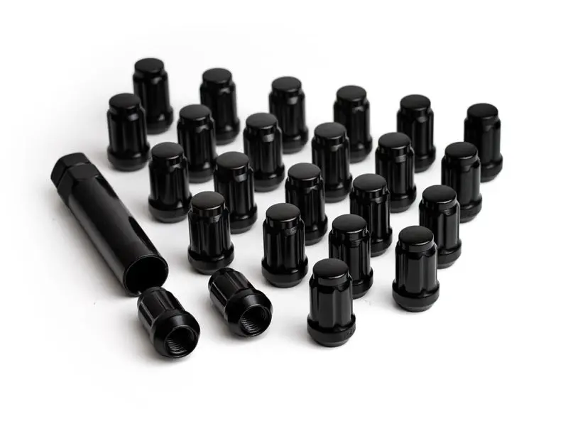 Icon Alloys Lug Nut Kit Black - 1/2In - 24 Lug Nuts W/ Key 1