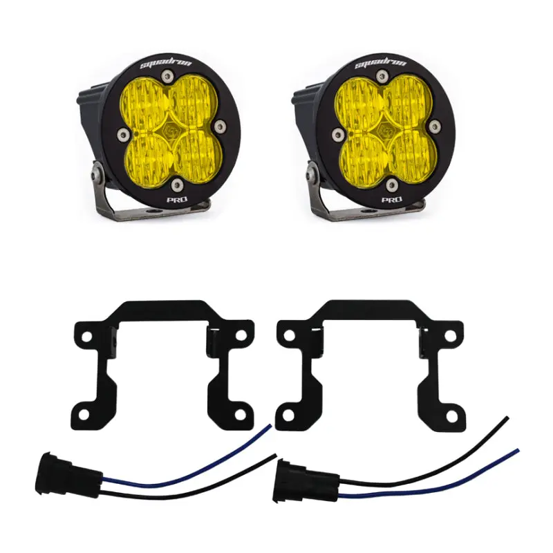 Baja Designs 2019+ Ram 2500/3500 Big Horn Sports Fog Pocket Kit W/C - Amber 1