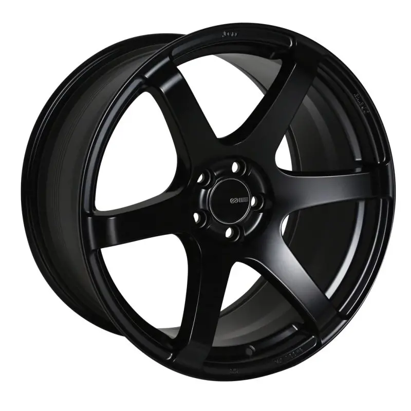 Enkei T6s 18X9.5 30Mm Offset 5X114.3 Bolt Pattern 72.6 Bore Matte Black Wheel 1