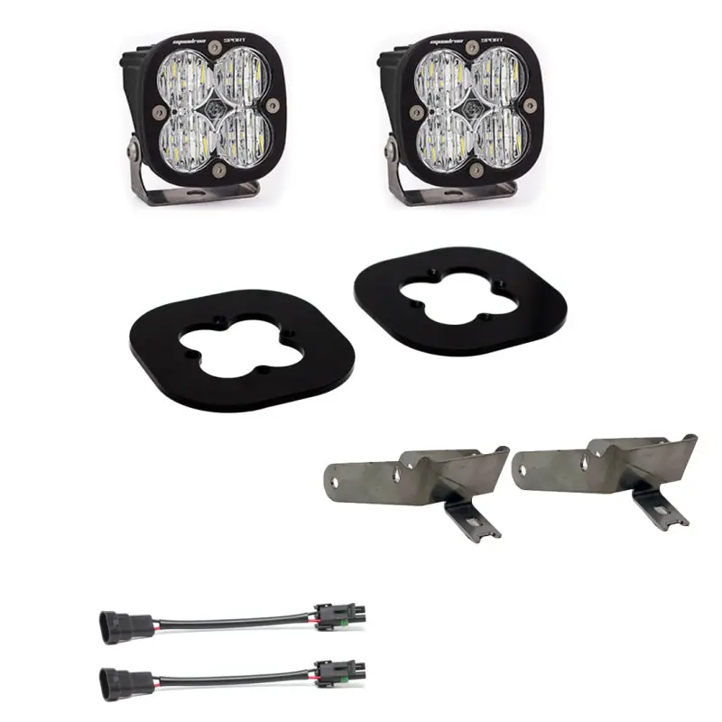 Baja Designs 11-16 Ford Super Duty Fog Squadron Sport Fog Pocket Kit 1