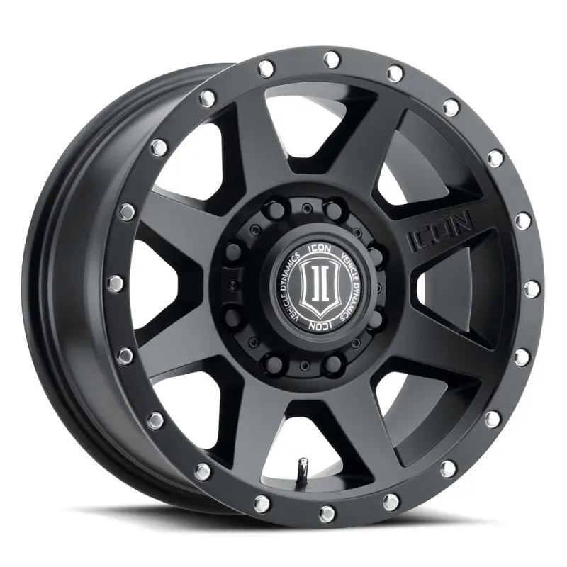 Icon Rebound Hd 18X9 8X170 6Mm Offset 5.25In Bs 125Mm Bore Satin Black Wheel 1