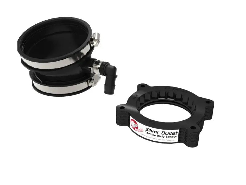 Afe 2020-22 Vette C8 Silver Bullet Aluminum Throttle Body Spacer / Works With Afe Intake Only - Black 1