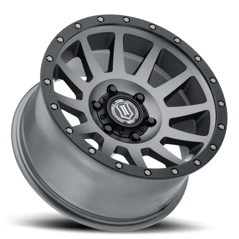 Icon Compression 17X8.5 6X135 6Mm Offset 5In Bs 87.1Mm Bore Titanium Wheel 2