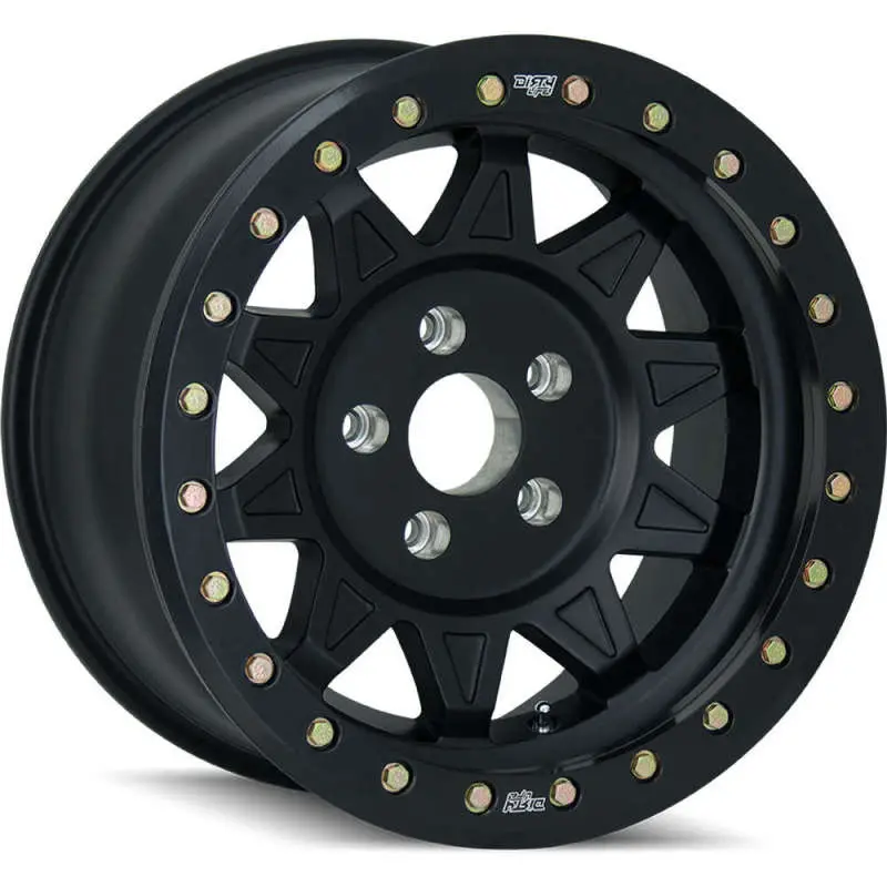 Dirty Life 9302 Roadkill Race 17X9/8X165.1 Bp/-14Mm Offset/130.8Mm Hub Matte Black Wheel - Beadlock 1