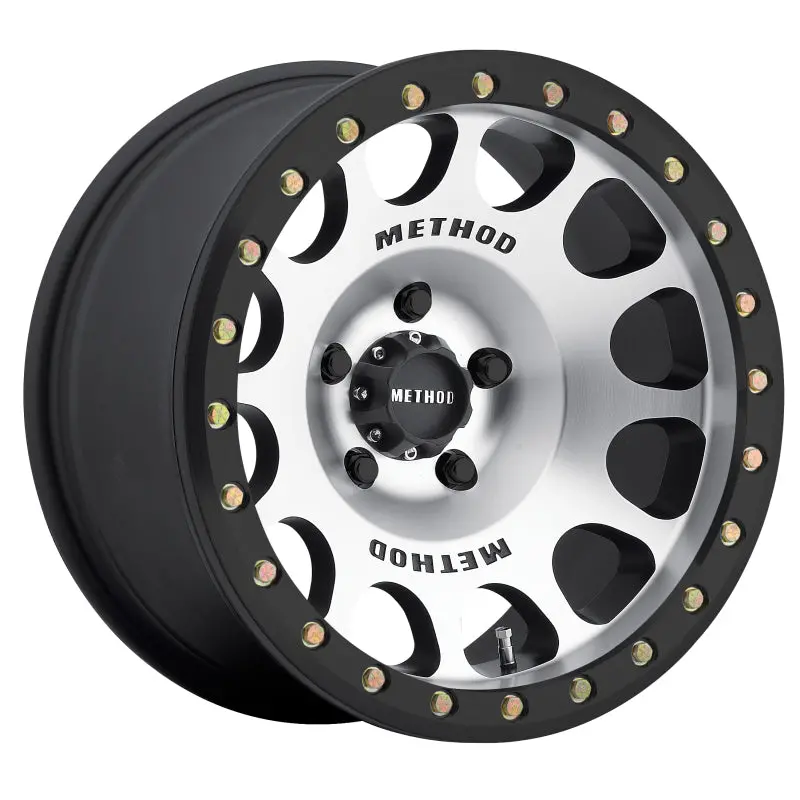 Method Mr105 Beadlock 17X9 -38Mm Offset 6X5.5 108Mm Cb Machined W/Matte Black Ring Wheel 1