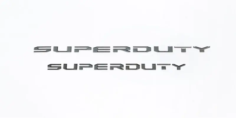 Putco 17-20 Ford Superduty Letters (Stamped/Black Platinum) Hood/Front 1