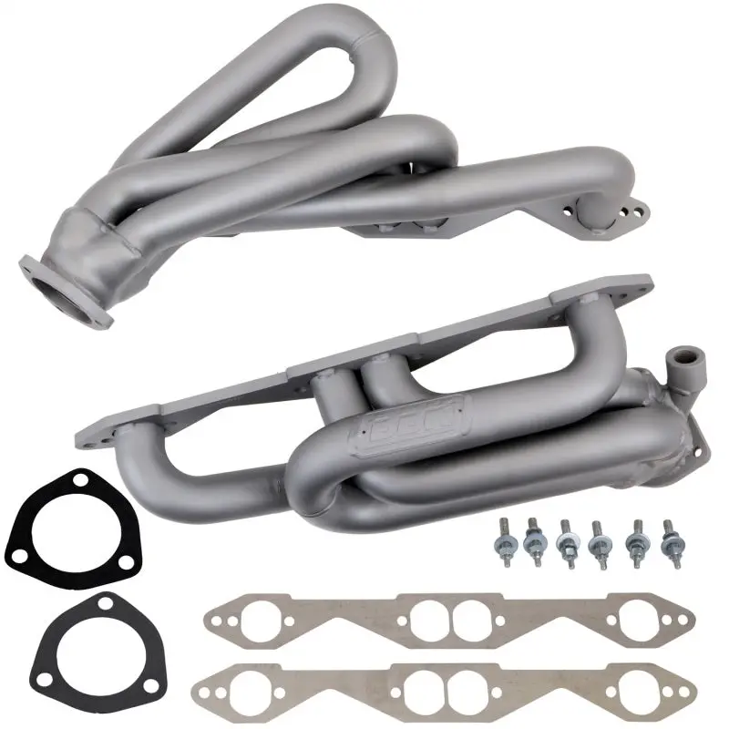 Bbk 96-98 Gm Truck Suv 5.0 5.7 Shorty Tuned Length Exhaust Headers - 1-5/8 Titanium Ceramic 1