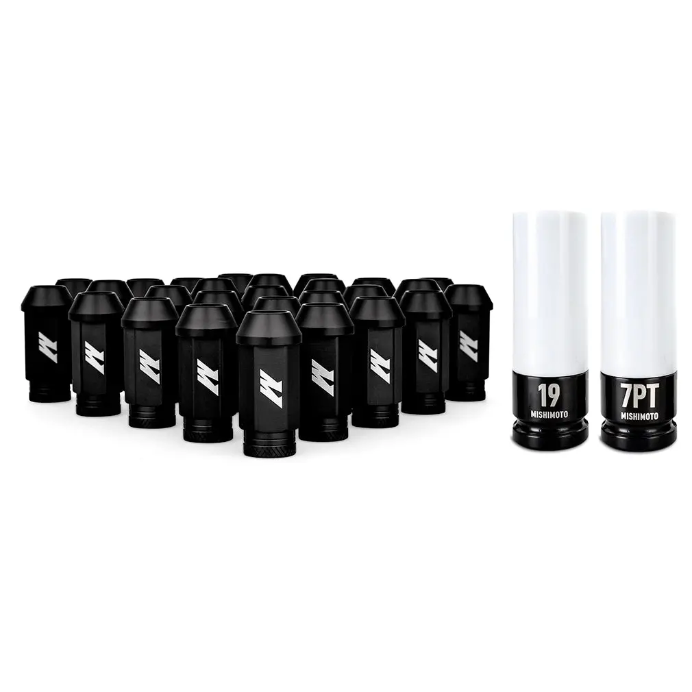 Aluminum Locking Lug Nuts, M12 X 1.5, Fits Ford Bronco 2021+, Black 1