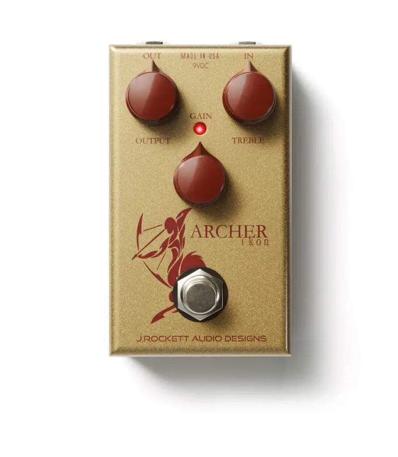 J Rockett Archer Ikon Overdrive Pedal - Gold 1