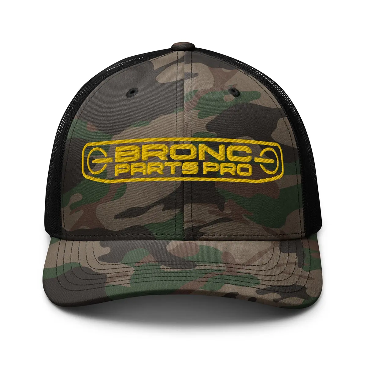 Bronc Parts Pro Camo Trucker Cap 1