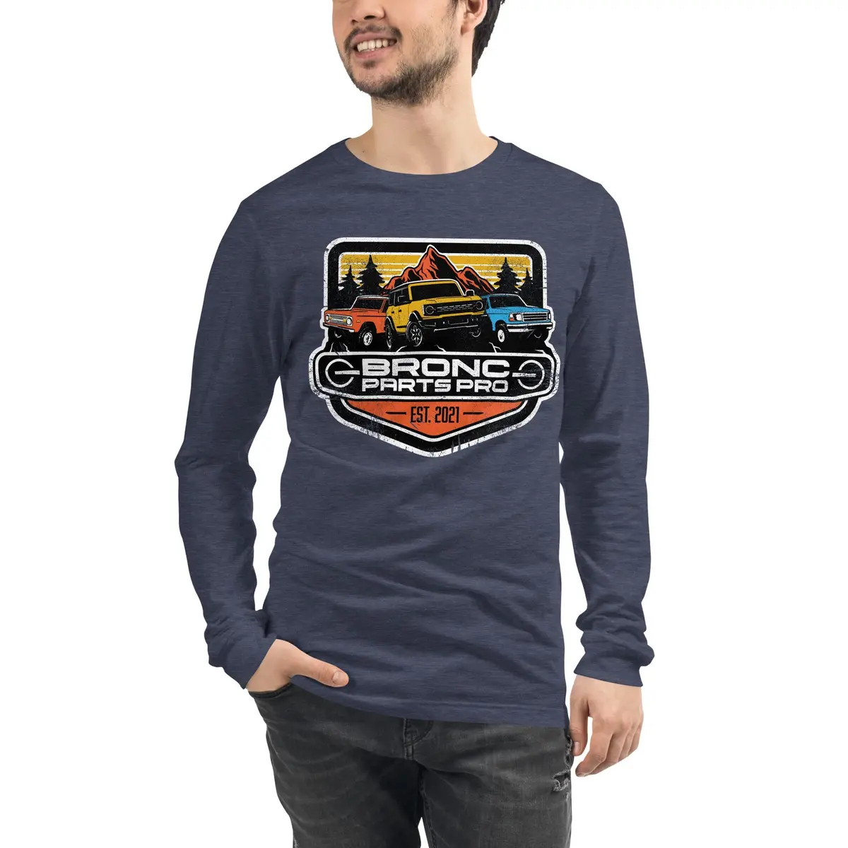 Bronc Parts Pro Classic Fit Long Sleeve T-Shirt for Men and Women - Image 11