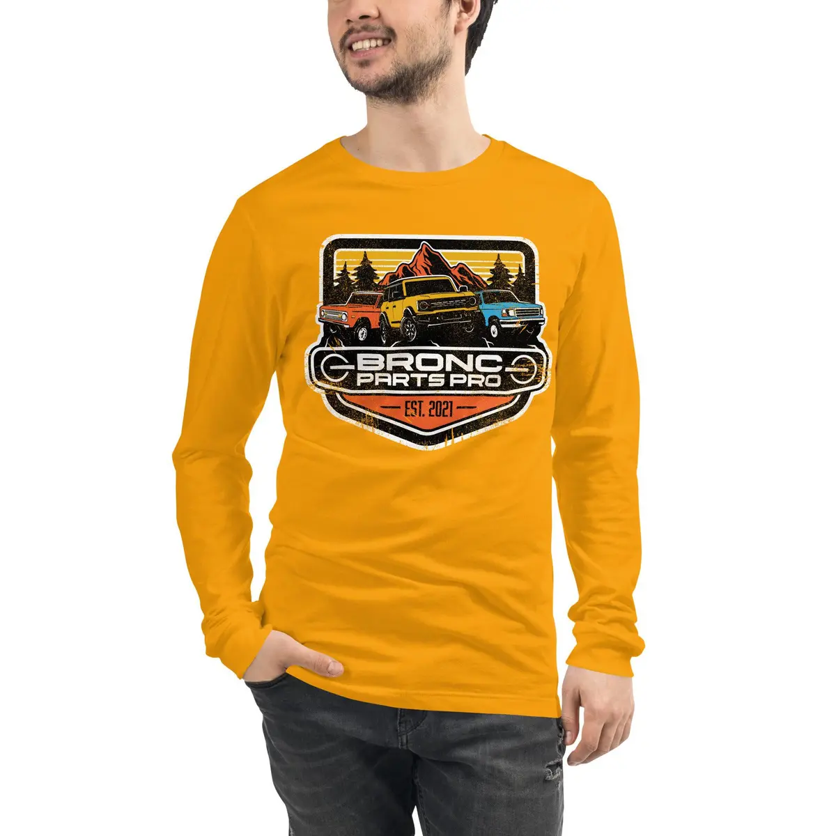 Bronc Parts Pro Classic Fit Long Sleeve T-Shirt for Men and Women - Image 13