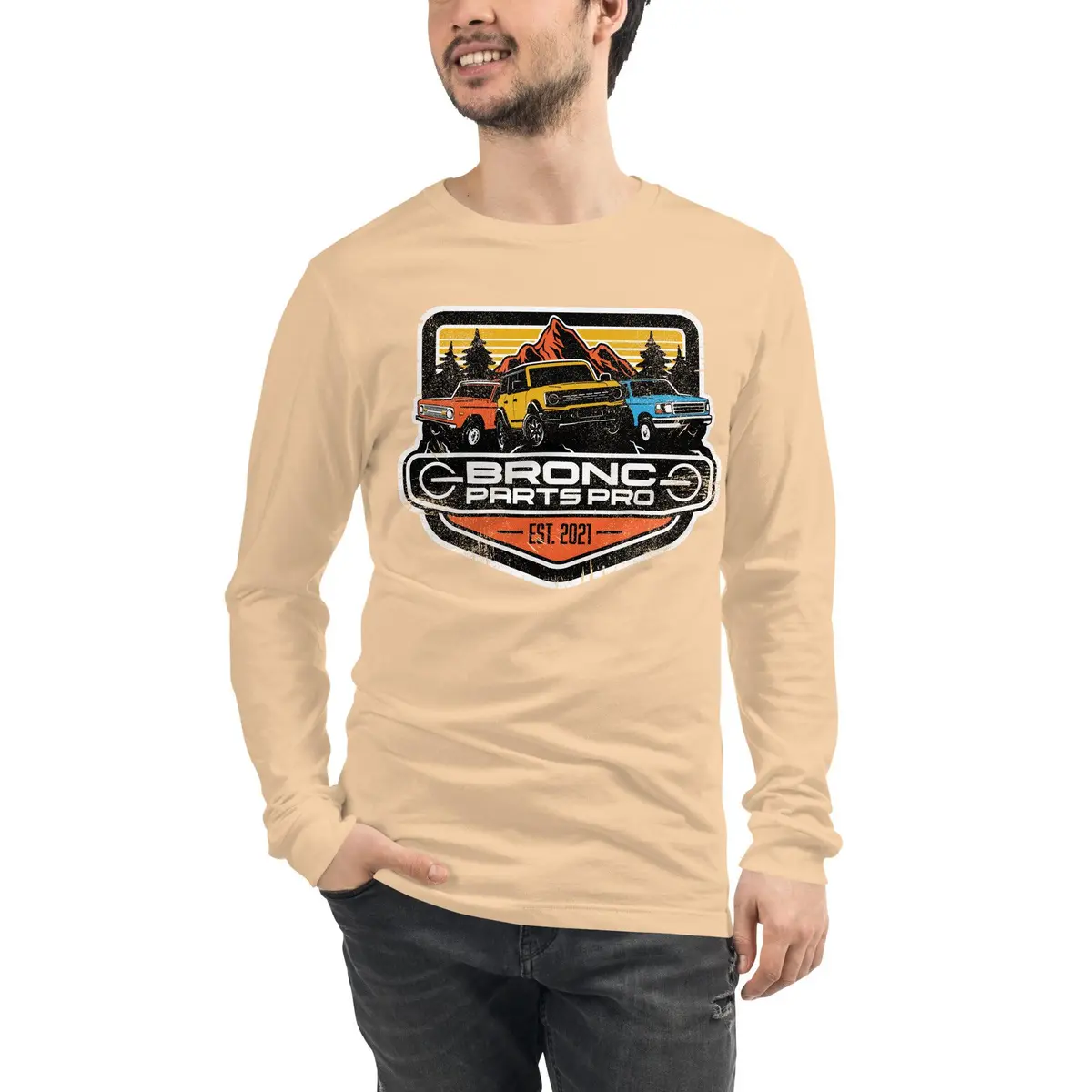 Bronc Parts Pro Classic Fit Long Sleeve T-Shirt for Men and Women - Image 15