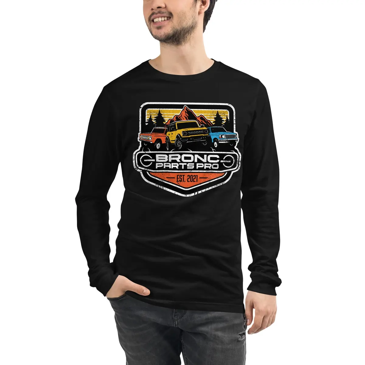 Bronc Parts Pro Unisex Long Sleeve T-Shirt 7