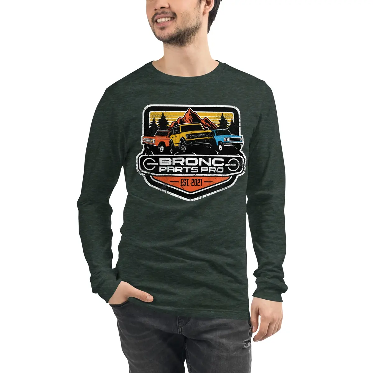 Bronc Parts Pro Classic Fit Long Sleeve T-Shirt for Men and Women - Image 7