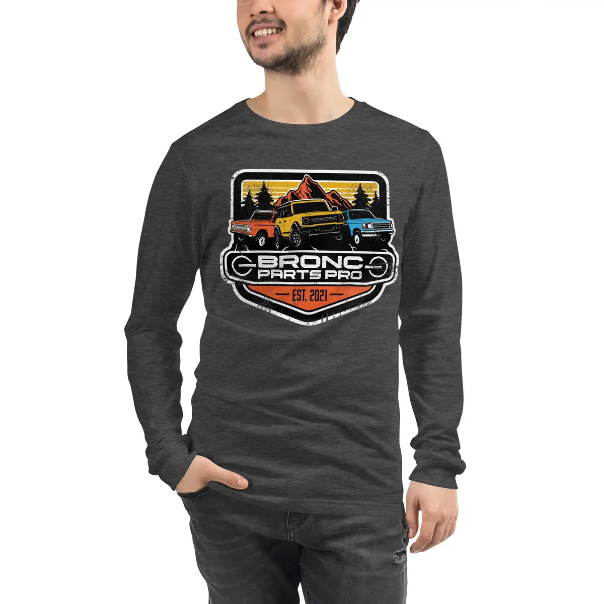 Bronc Parts Pro Classic Fit Long Sleeve T-Shirt for Men and Women - Image 9