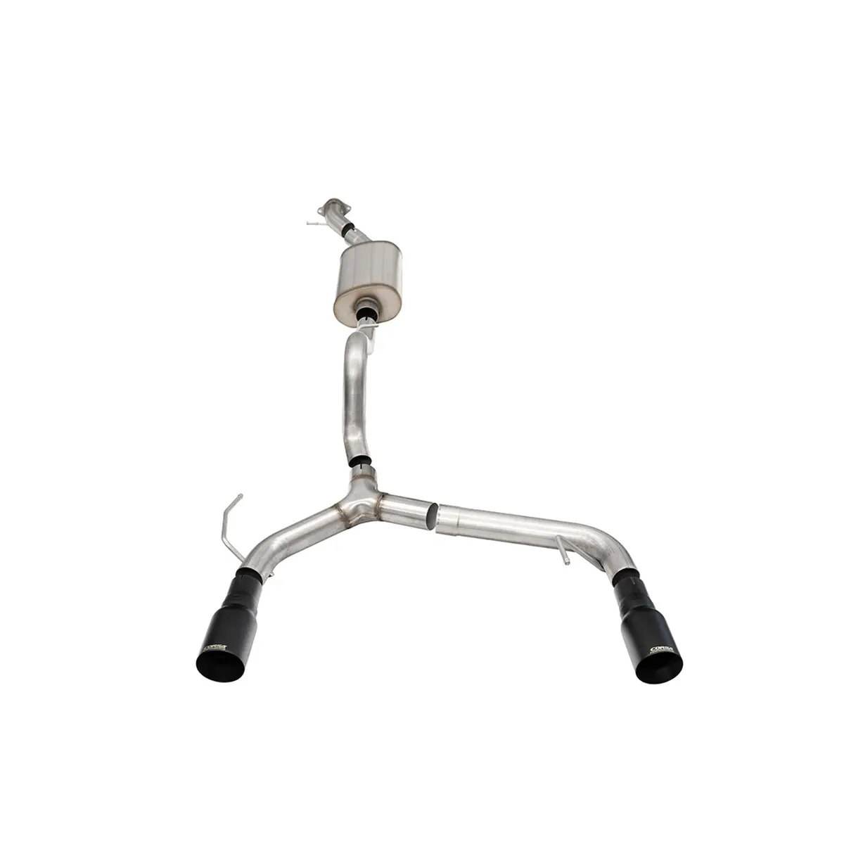 Bronco 2.3L 2-Door 2.75In Cat-Back Dual Rear Exhaust W/ 4In Straight-Cut Black Tips 1