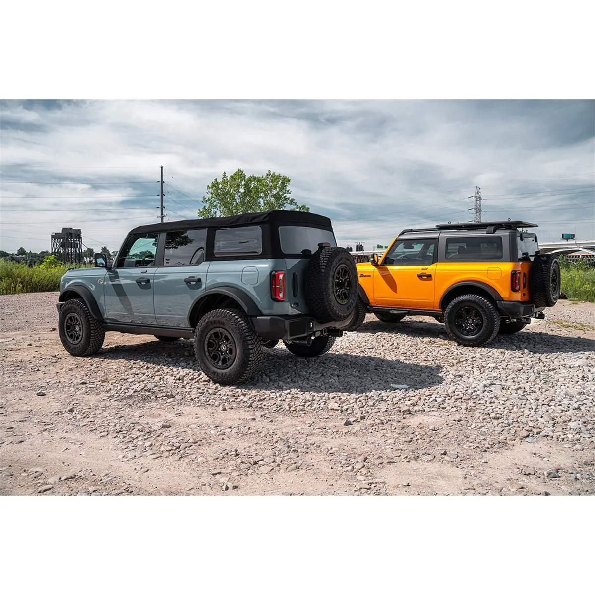 Bronco 2.3L 4-Door 2.75In Cat-Back Dual Rear Exhaust W/ 4In Straight-Cut Black Tips 2