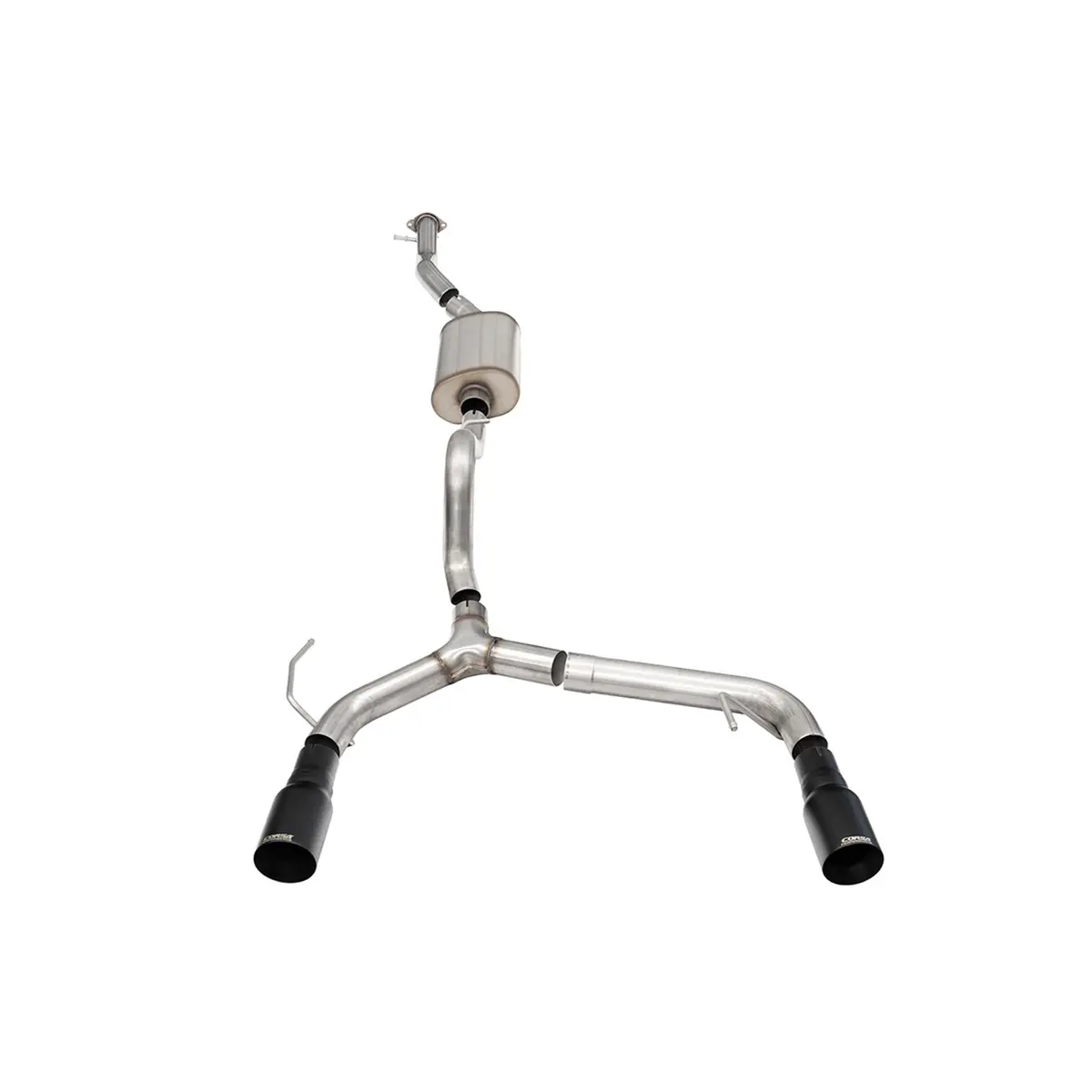 Bronco 2.3L 4-Door 2.75In Cat-Back Dual Rear Exhaust W/ 4In Straight-Cut Black Tips 1