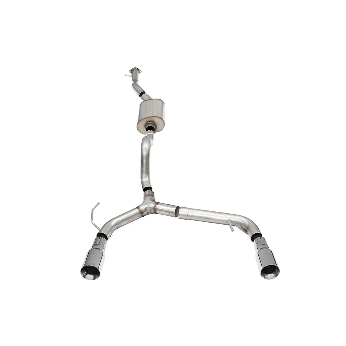 Bronco 2.3L 4-Door 2.75In Cat-Back Dual Rear Exhaust W/4In Straight-Cut Polish Tips 1