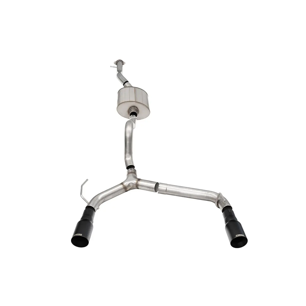 Bronco 2.7L 4-Door 2.75In Cat-Back Dual Rear Exhaust W/ 4In Straight-Cut Black Tips 1