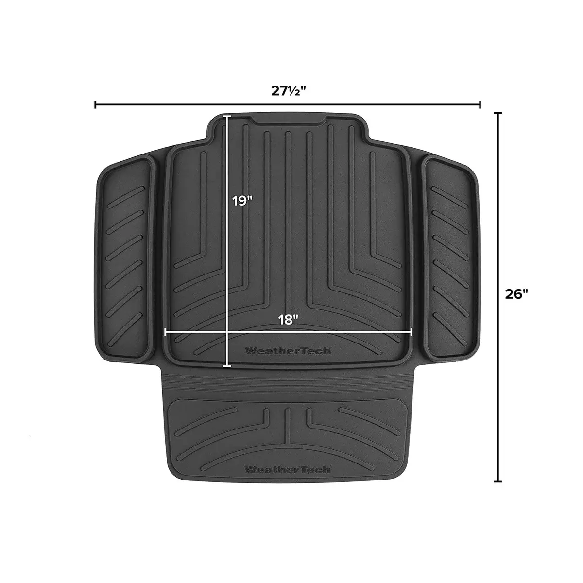 Child Car Seat Protector - Black 2
