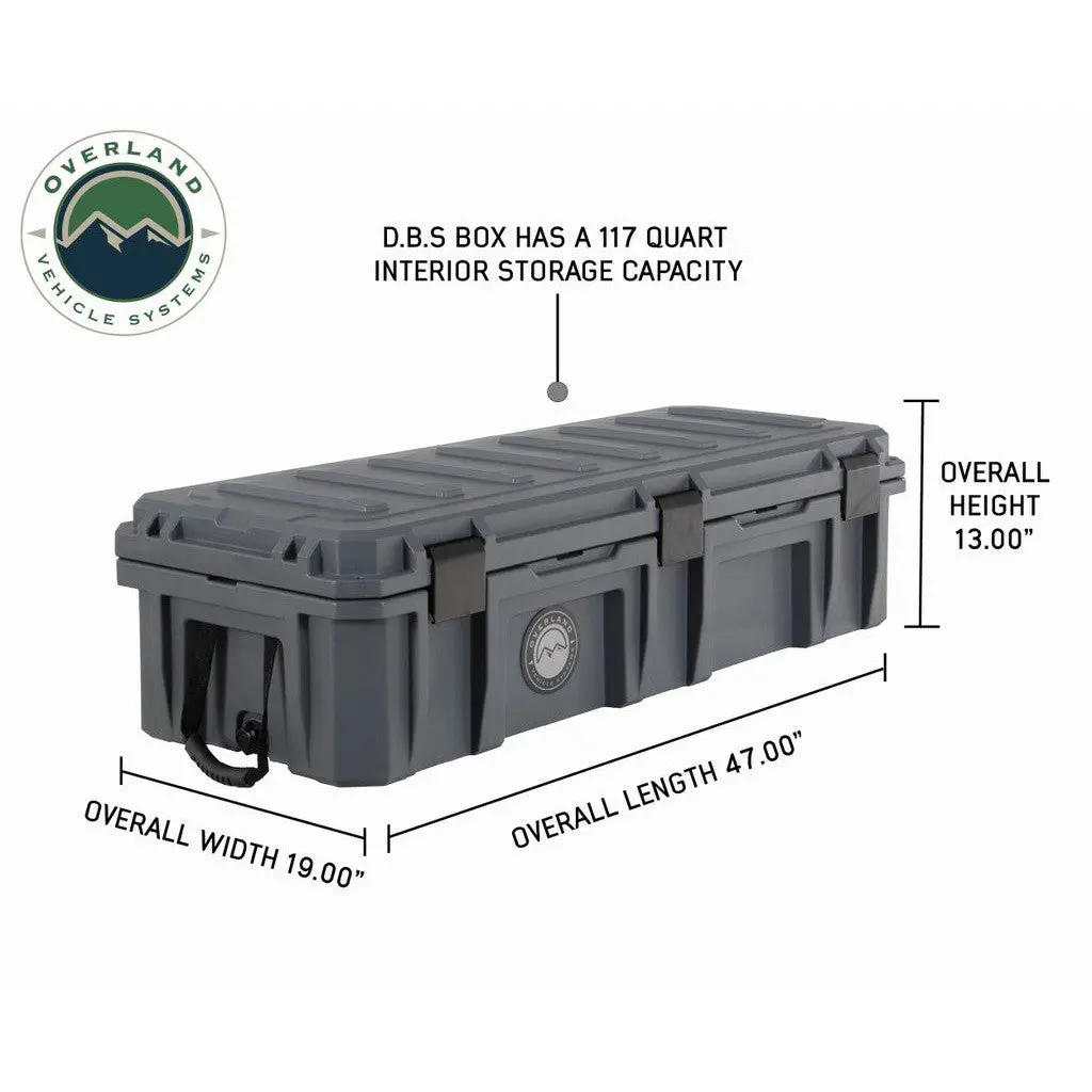 D.B.S. - Dark Grey 117 Qt Dry Box With Drain And Bottle Opener 1
