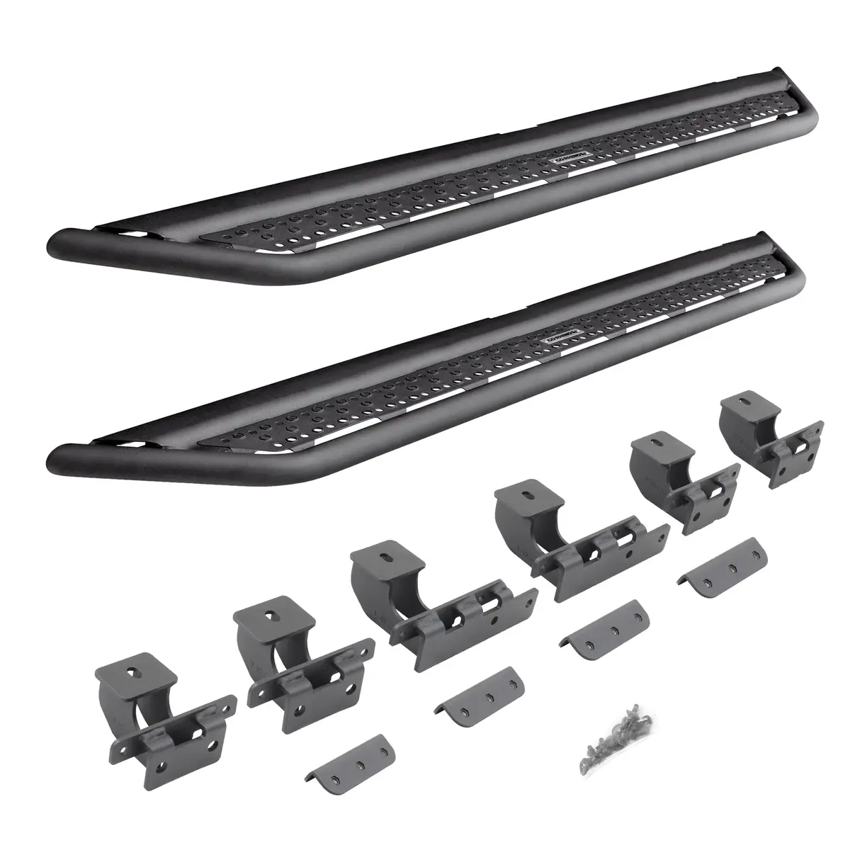 Dominator Xtreme D6 Side Steps With Rocker Panel Mounting Brackets Kit (4 Door) 1