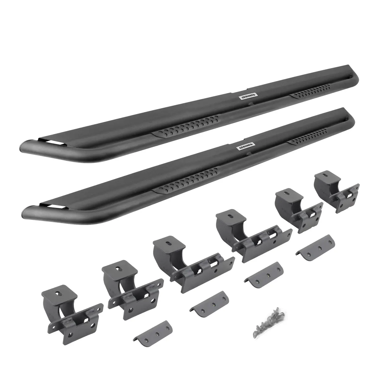 Dominator Xtreme Ds Side Steps With Rocker Panel Mounting Bracket Kit - Textured Black (4 Door) 1