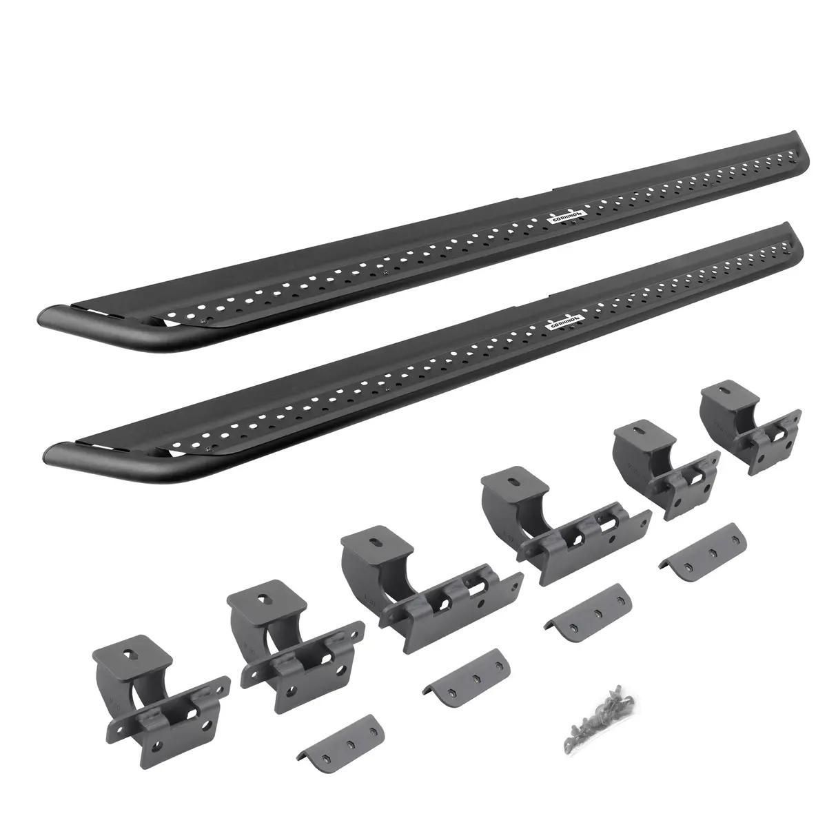 Dominator Xtreme Dss Side Steps With Rocker Panel Mounting Bracket Kit - Textured Black (4 Door) 1