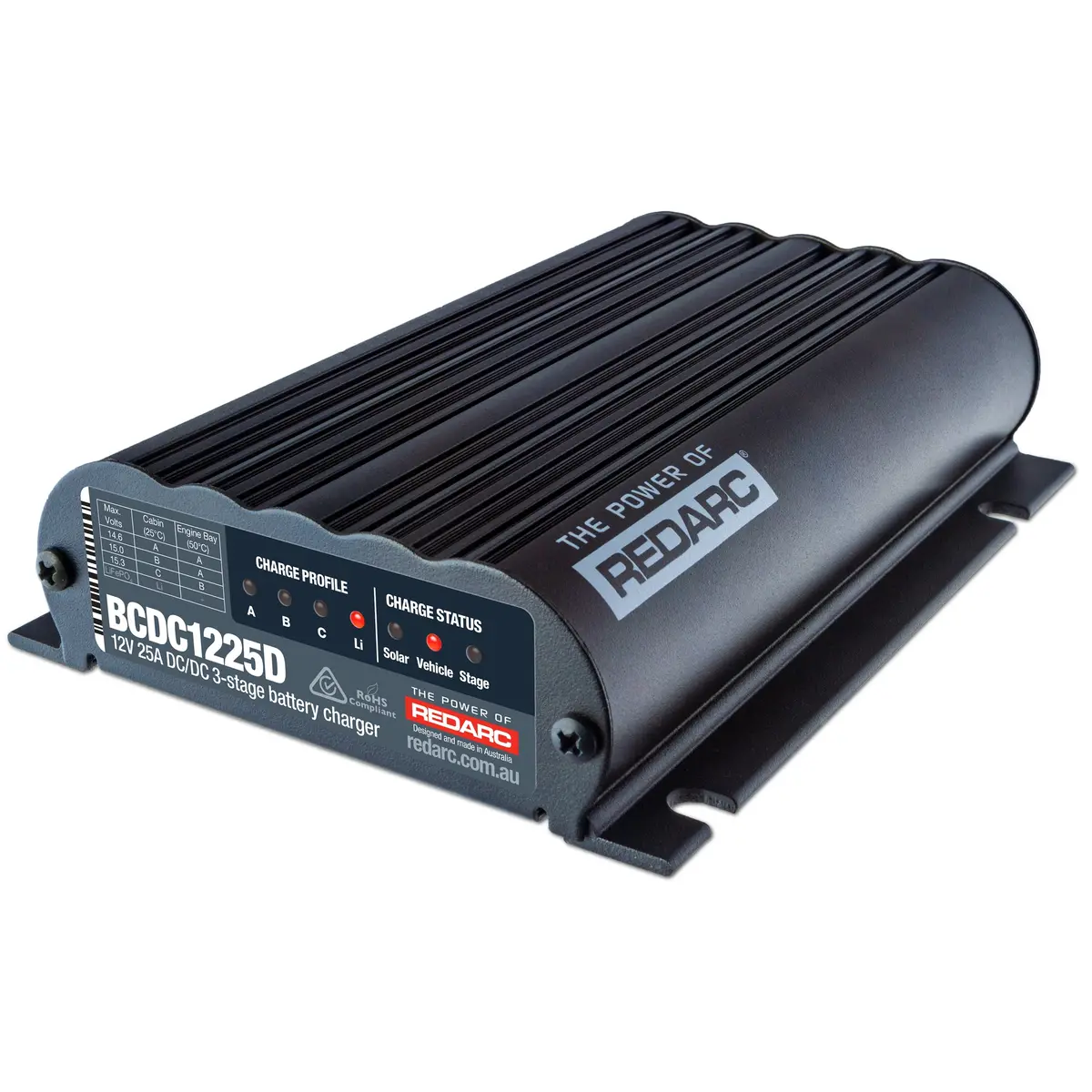 Dual Input 25A In-Vehicle Dc Battery Charger 1