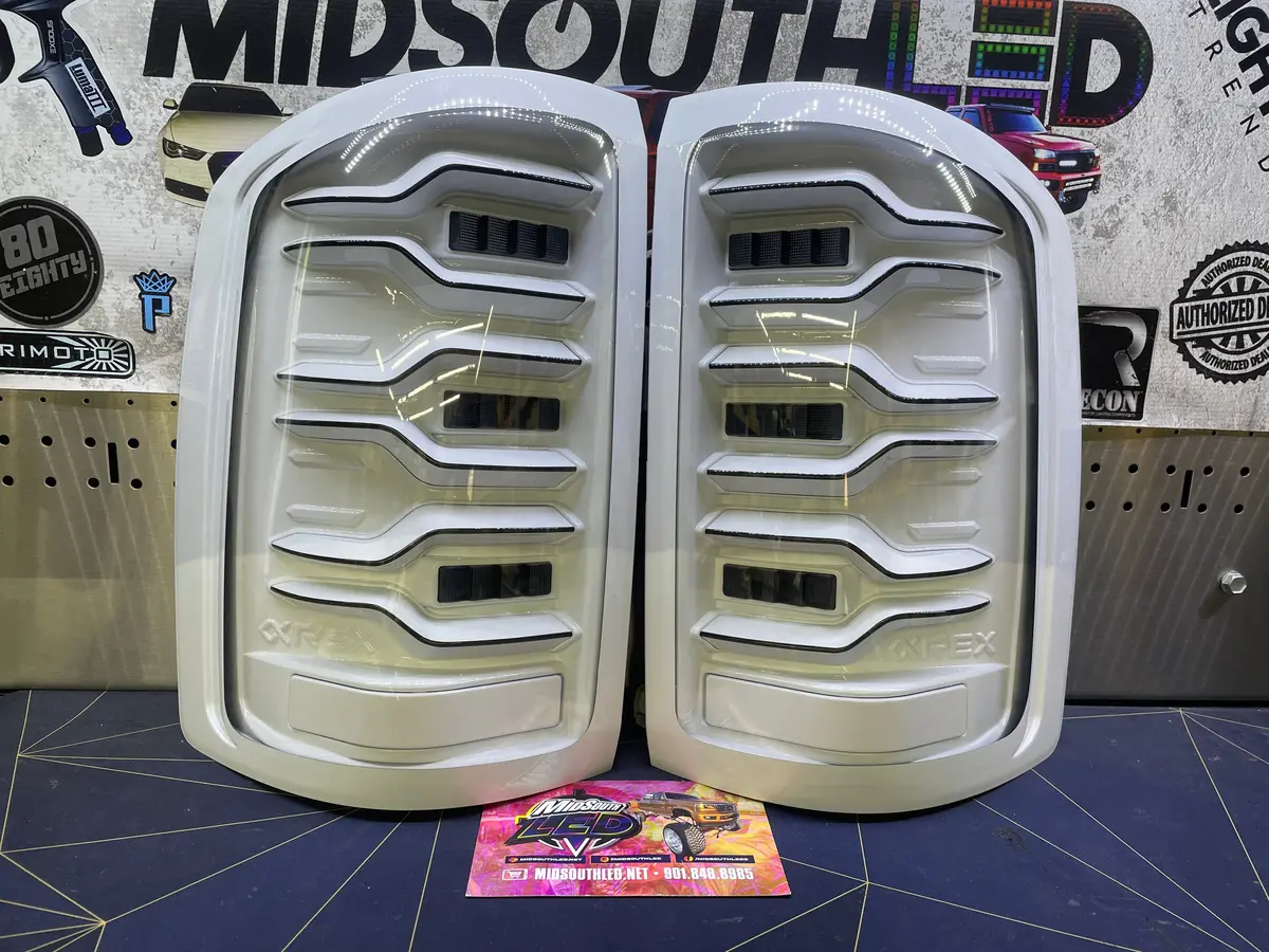 2014-2018 Gmc Sierra Alpharex Tail Lights Color Matched 1