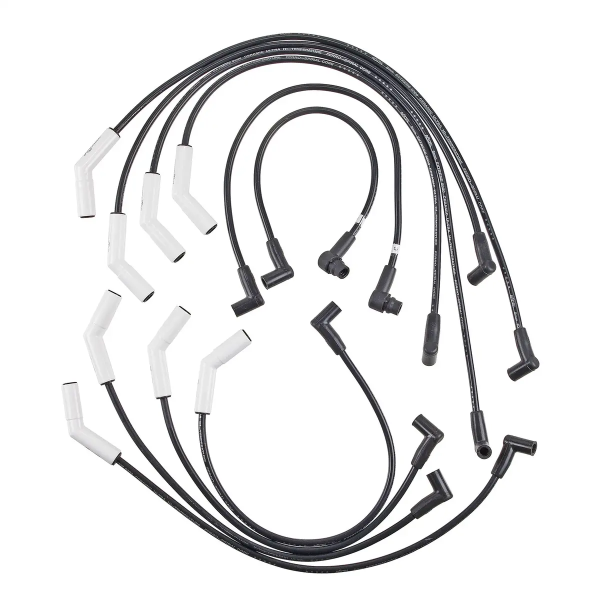 Extreme 9000 Ceramic Boot Spark Plug Wire Set 1