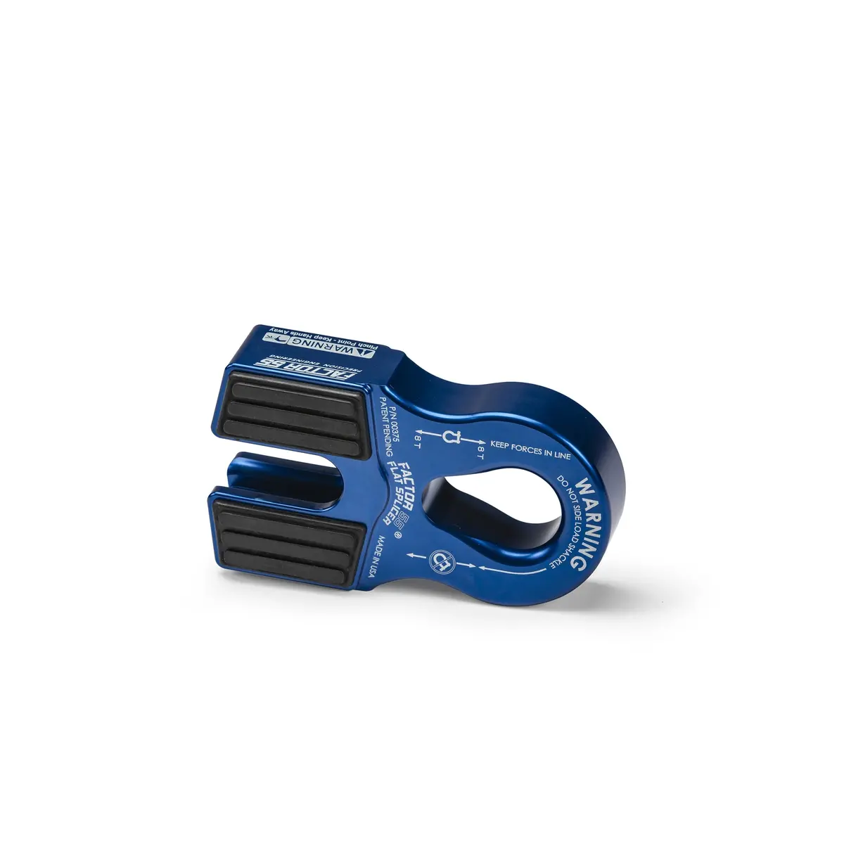 Factor 55 Flat Splicer 3/8 - 1/2" Synthetic Rope Splice-On Shackle Mount - Blue 1