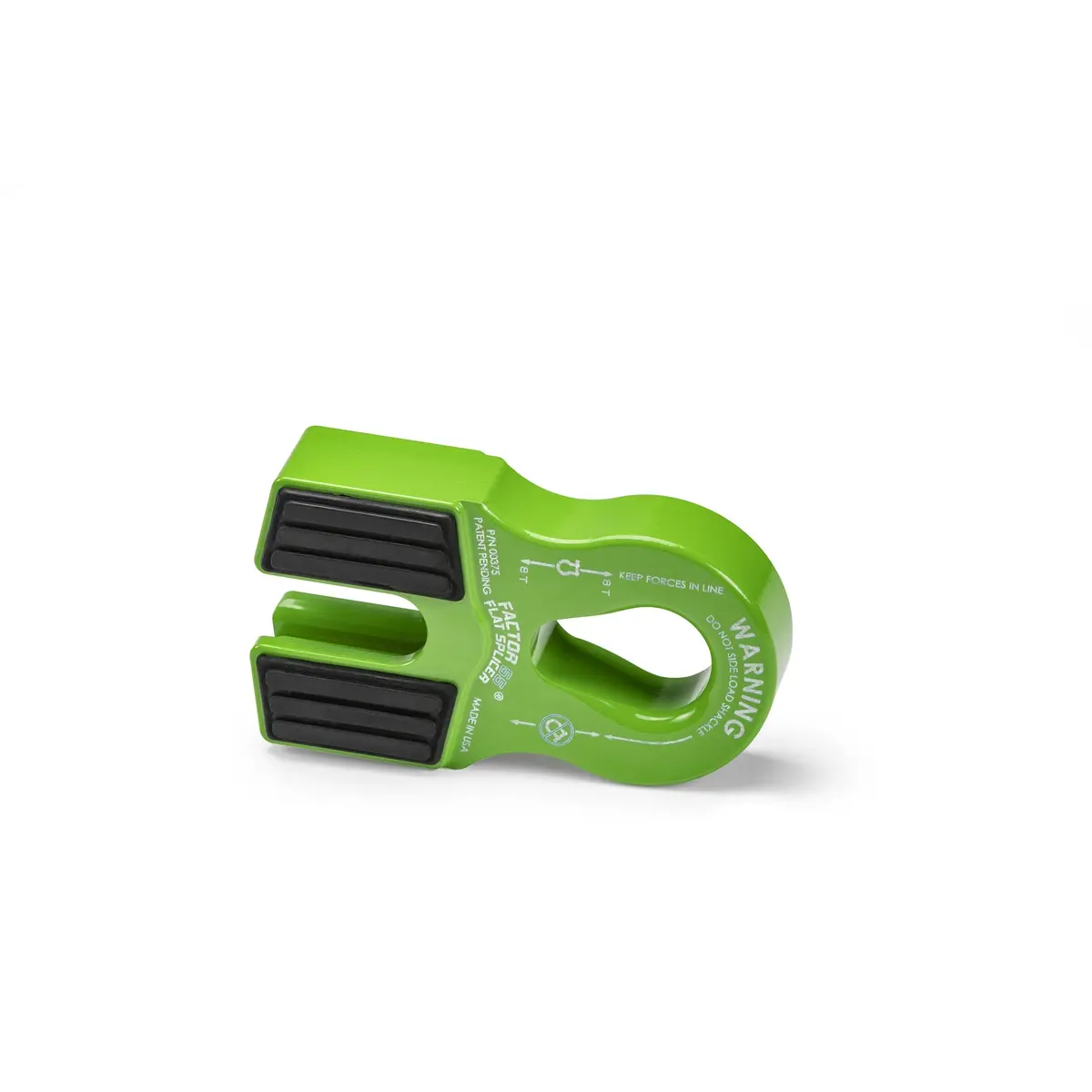 Factor 55 Flat Splicer 3/8 - 1/2" Synthetic Rope Splice-On Shackle Mount - Green 1