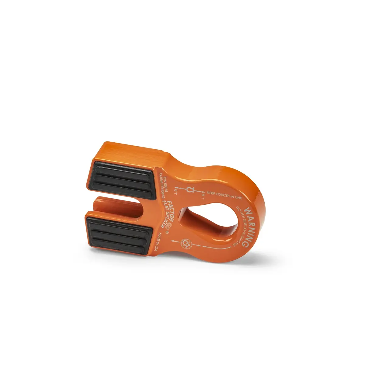 Factor 55 Flat Splicer 3/8 - 1/2" Synthetic Rope Splice-On Shackle Mount - Orange 1