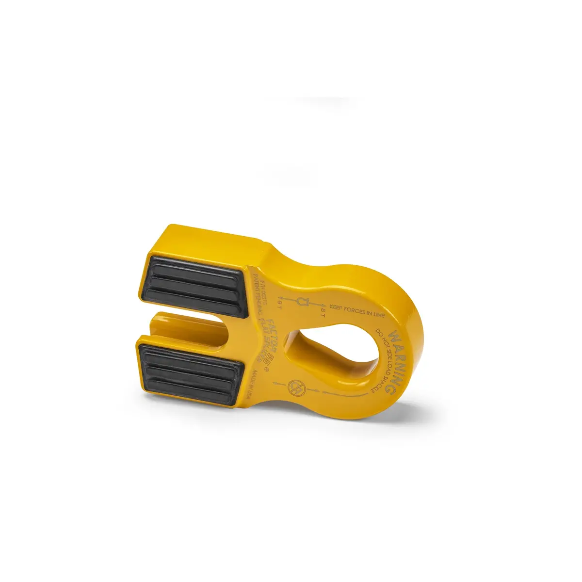 Factor 55 Flat Splicer 3/8 - 1/2" Synthetic Rope Splice-On Shackle Mount - Yellow 1