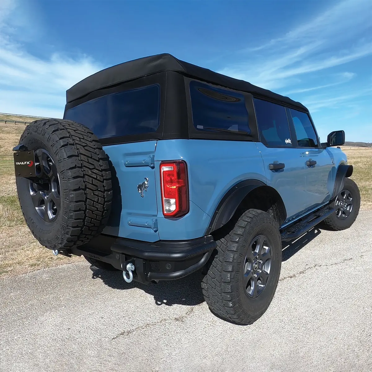 Flat Steel Rear Fender Flares 1