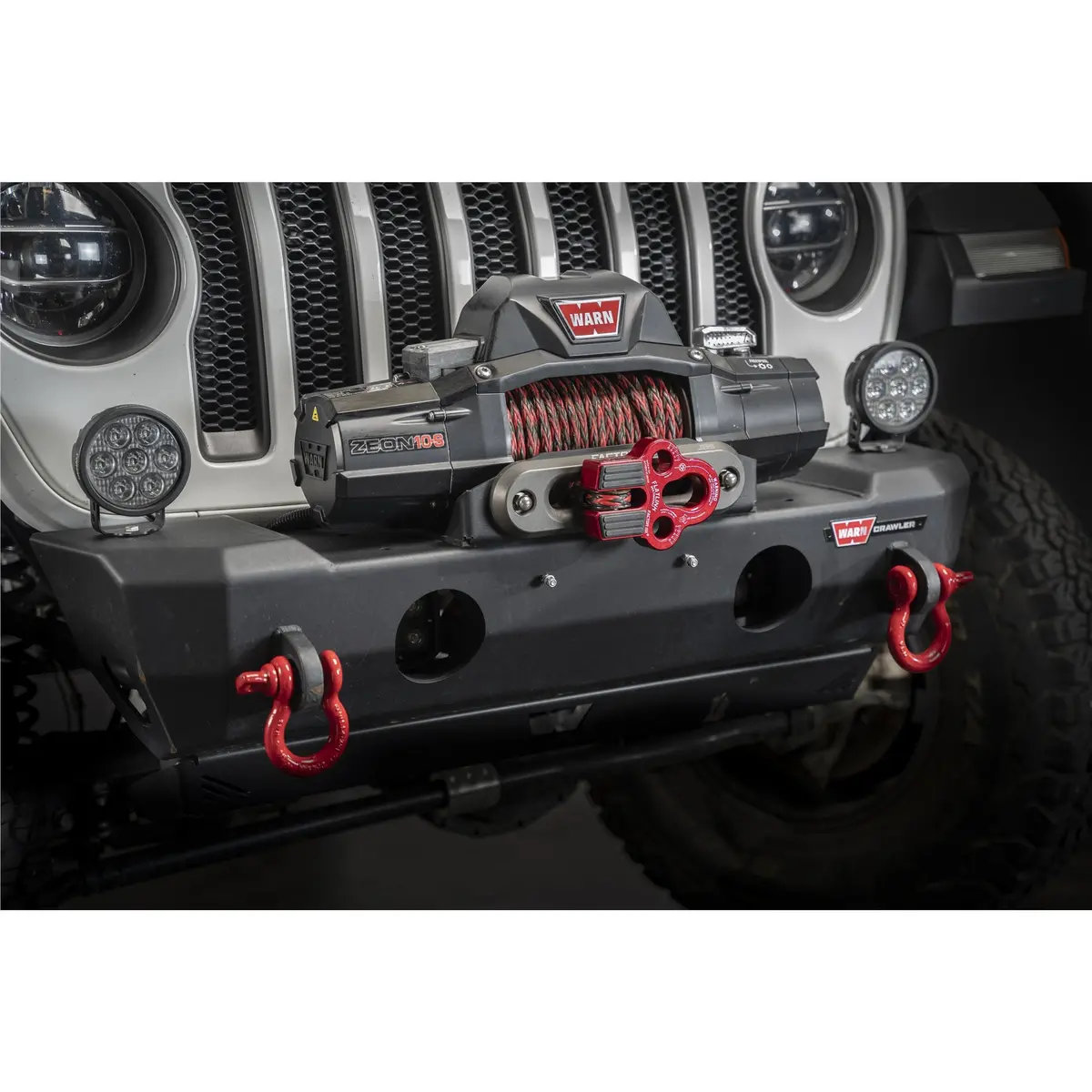 Flatlink Multimount Winch Shackle Mount - Red 2