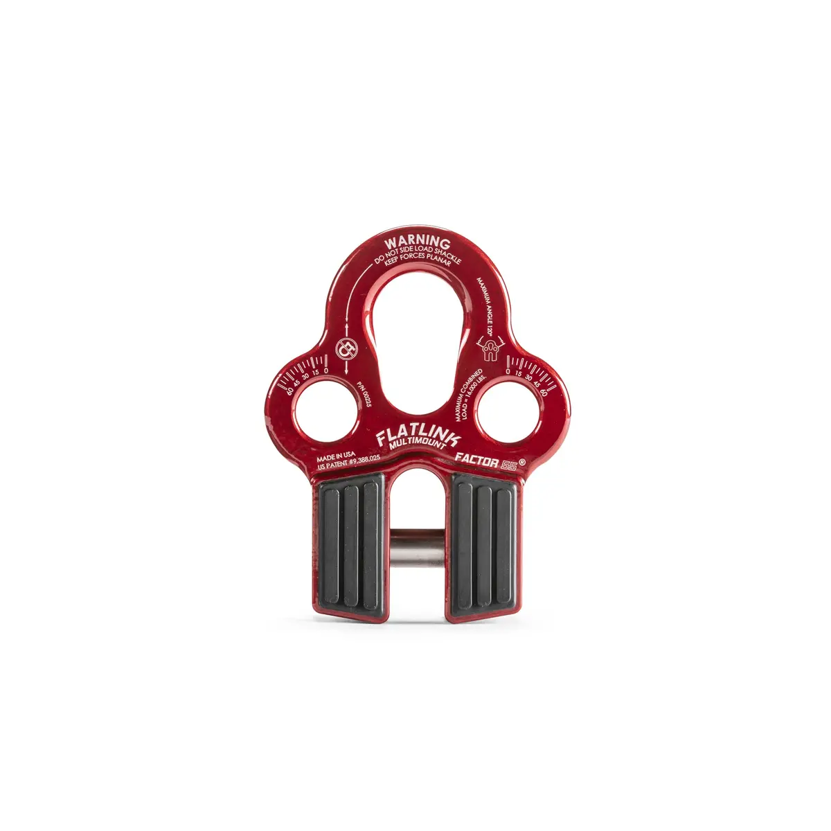 Flatlink Multimount Winch Shackle Mount - Red 1