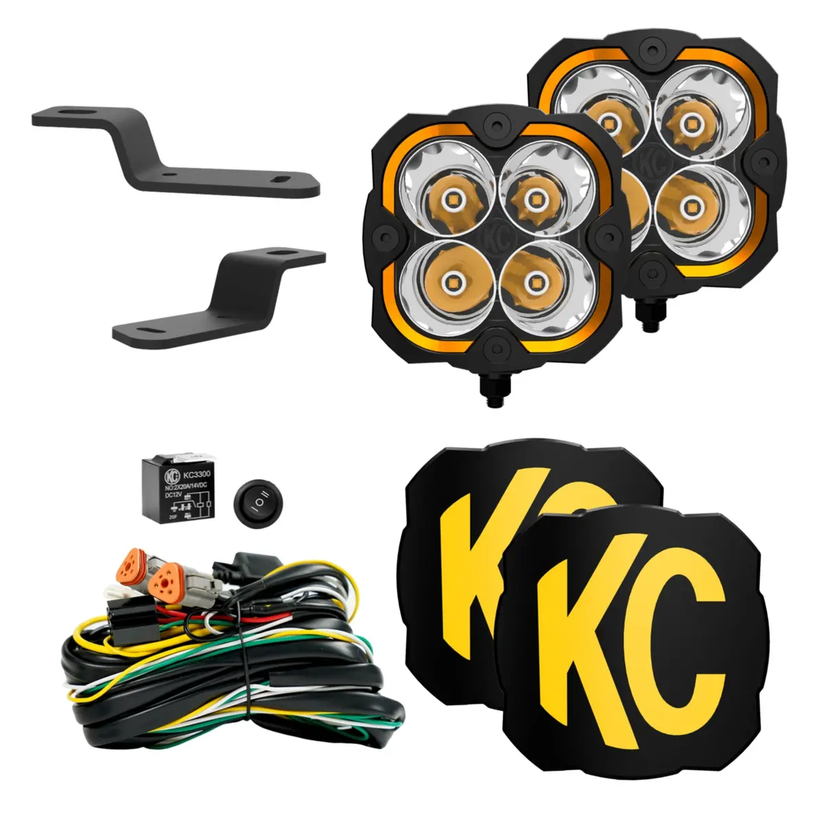Flex Era 4 - 2-Light System - Ditch Light Kits - Spot Beam - For 21+ Ford Bronco 1