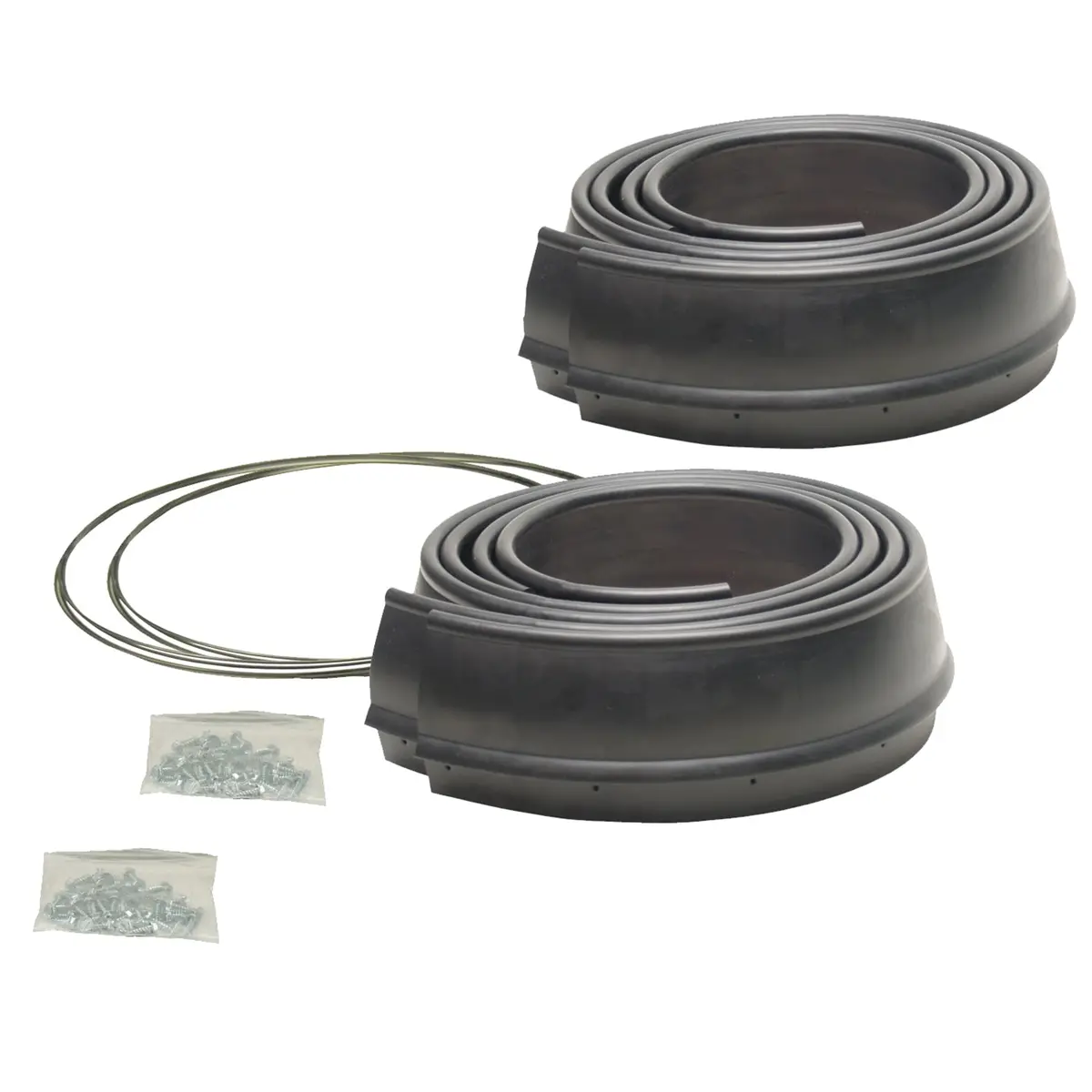 Flexy Flare Rubber Fender Exten. Heavy Duty Reinforced, 2-1/2" X 58" 4 Piece Kit 1