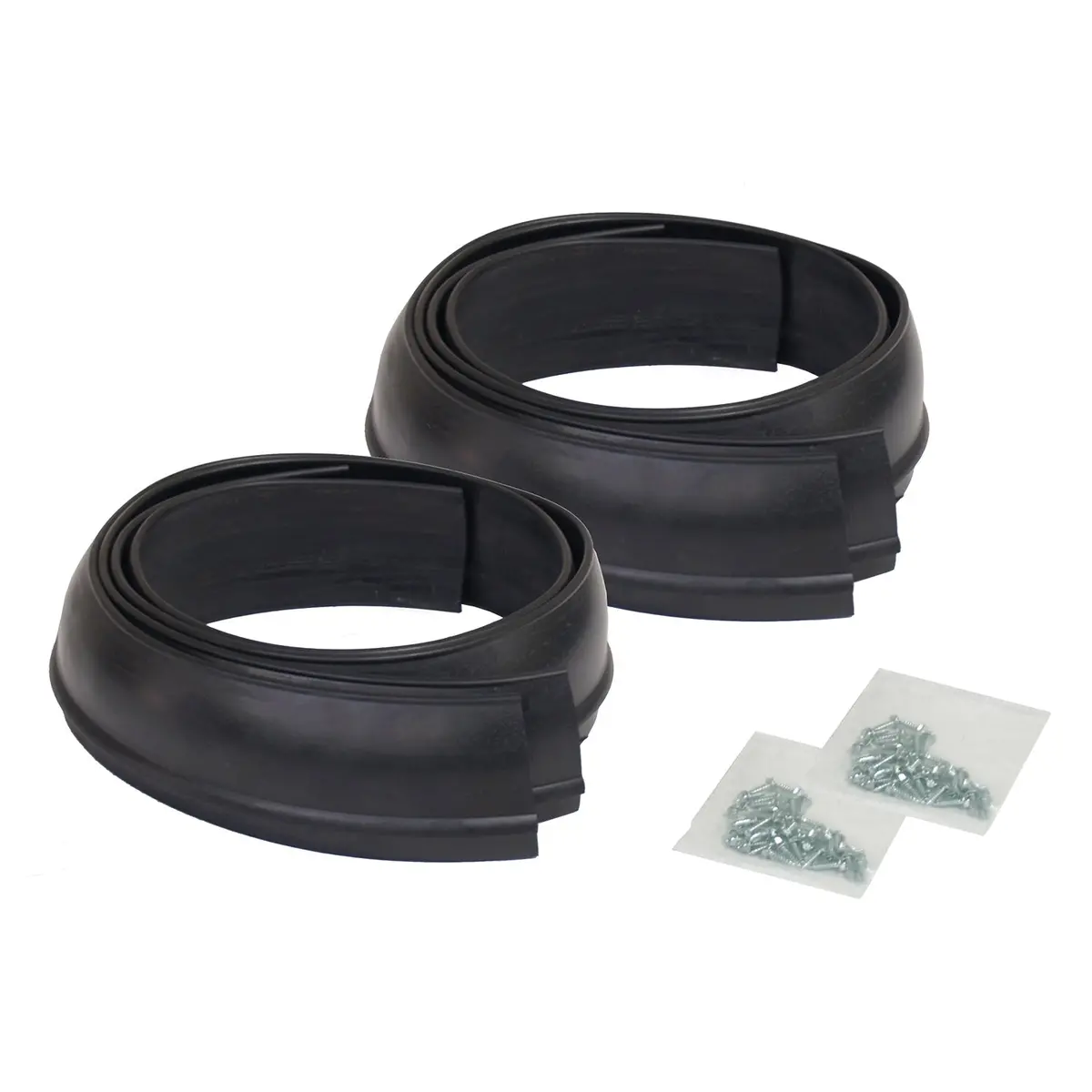 Flexy Flare Rubber Fender Extensions Standard Duty, 2-1/2" X 58", 4 Piece Kit 1