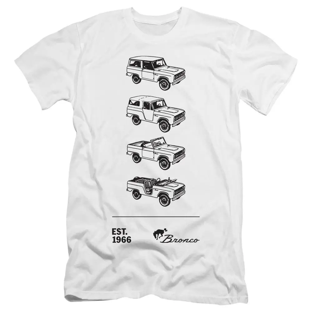 Ford Bronco Est. 1966 Premium Slim Fit Short-Sleeve T-Shirt 1